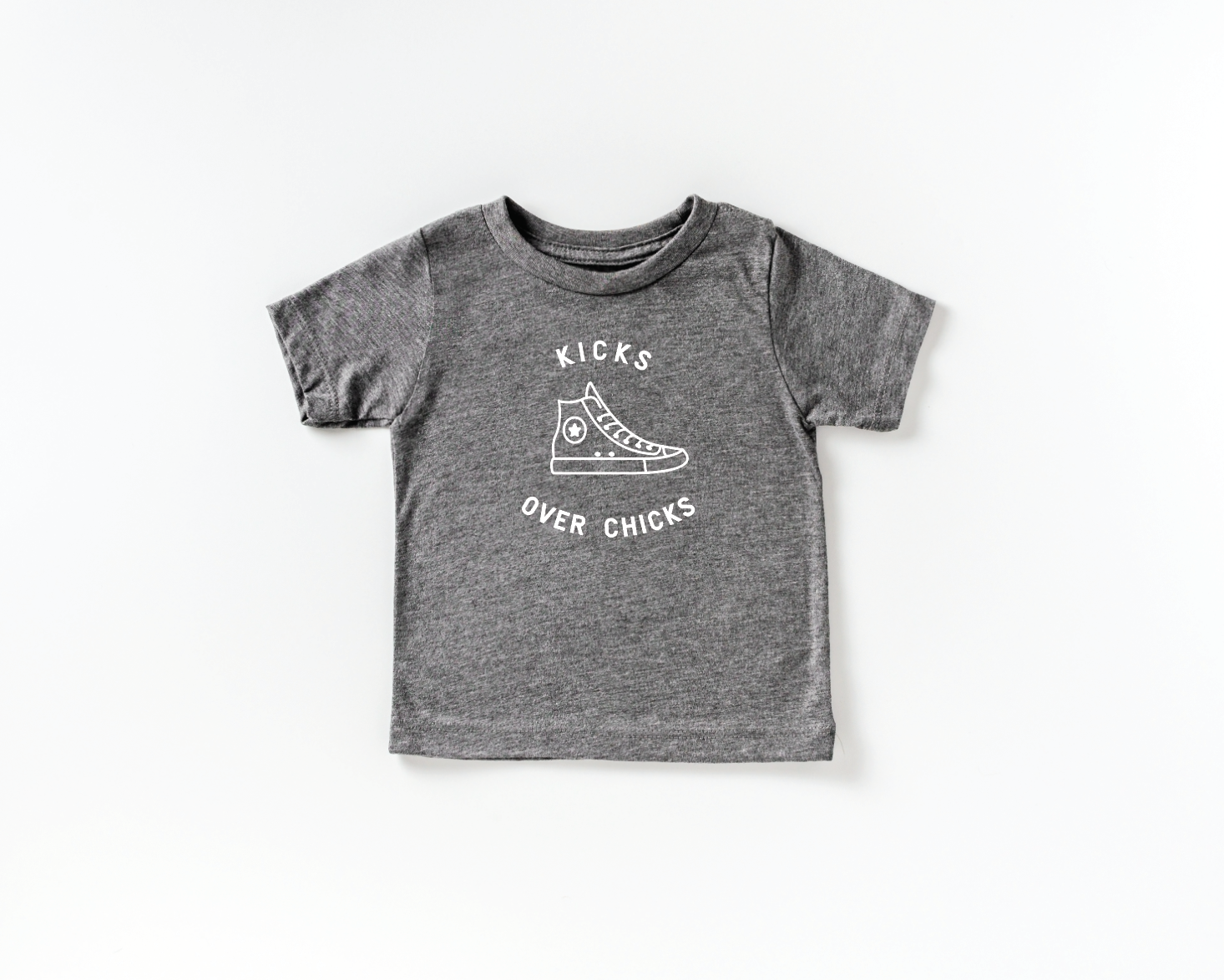 Kicks Over Chicks Unisex Crew Neck Tee Casual Streetwear