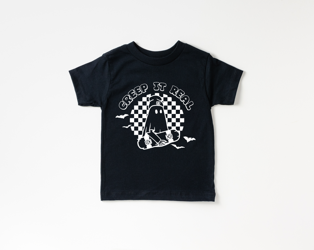 Creep it Real graphic crew neck tee in a soft, unisex cotton fit.