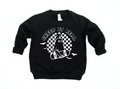 Creep it Real graphic sweatshirt in white and black color options.