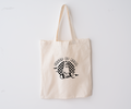 Festive Creep it Real graphic cotton Halloween trick-or-treat bag in beige