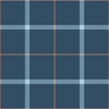 Griffin Plaid Wallpaper in Navy, Light-Blue, and Peach