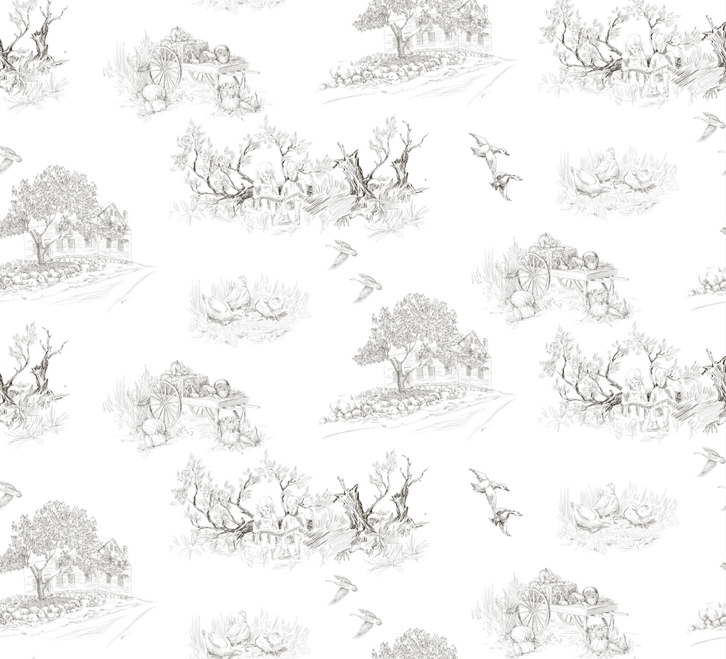 Ingalls Removable Wallpaper in White and Charcoal-Gray