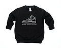 Black and red Kicks Over Chicks AF1 graphic sweatshirt