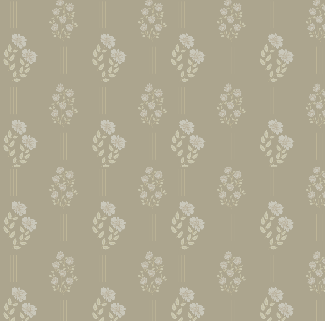 Monroe Floral Removable Wallpaper in Sage Green and Off-White