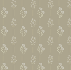 Monroe Floral Removable Wallpaper in Sage Green and Off-White