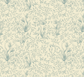 Austen Floral Cottagecore Wallpaper - White & Blue