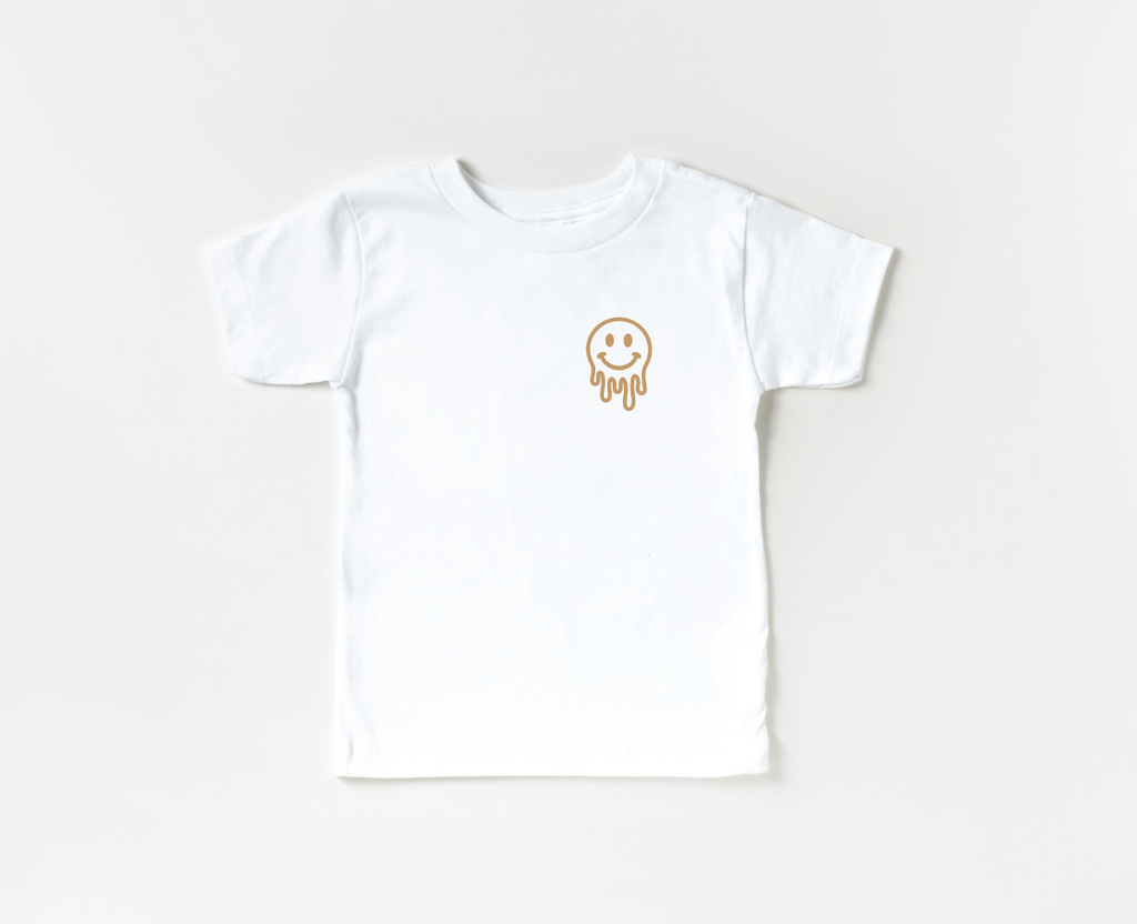 Drippy Smiley Pocket Tee - Unisex Cotton Streetwear Shirt