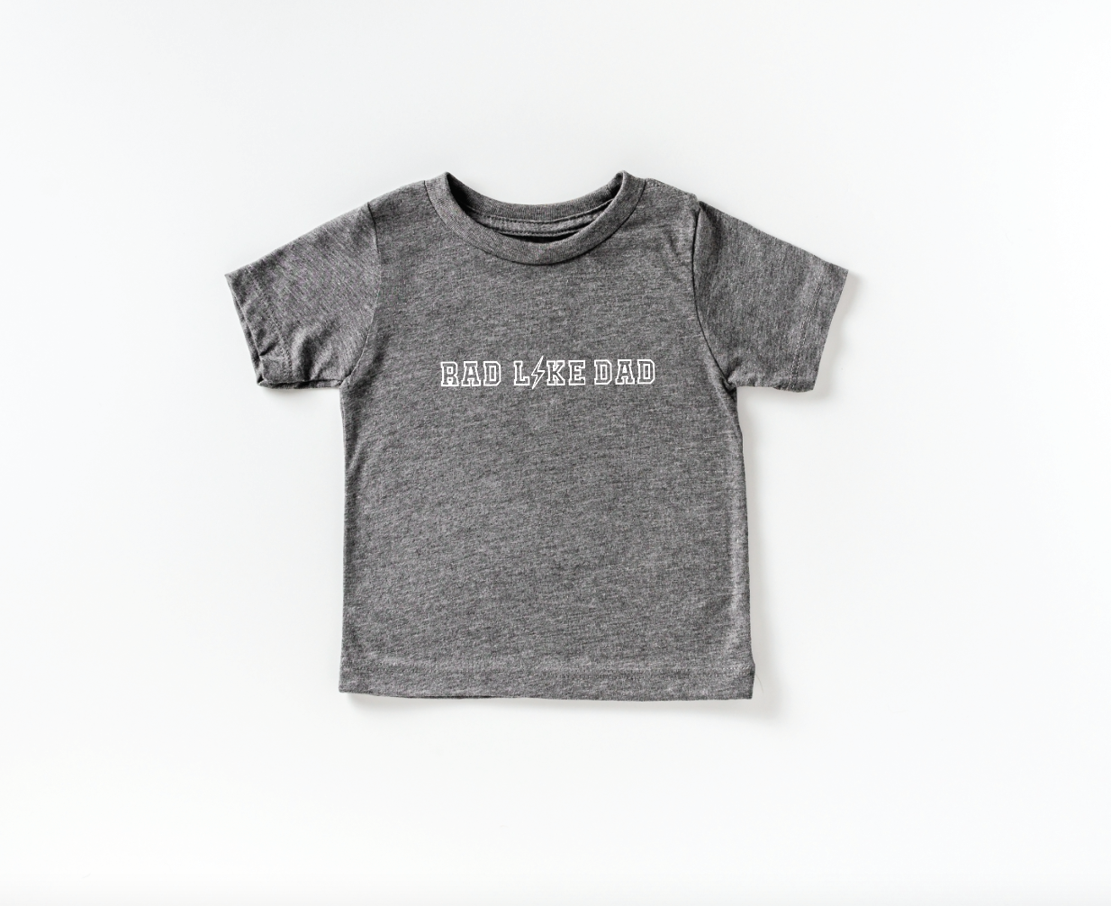 Rad Like Dad Graphic Kids Tee – Minimalist Cotton Short Sleeve