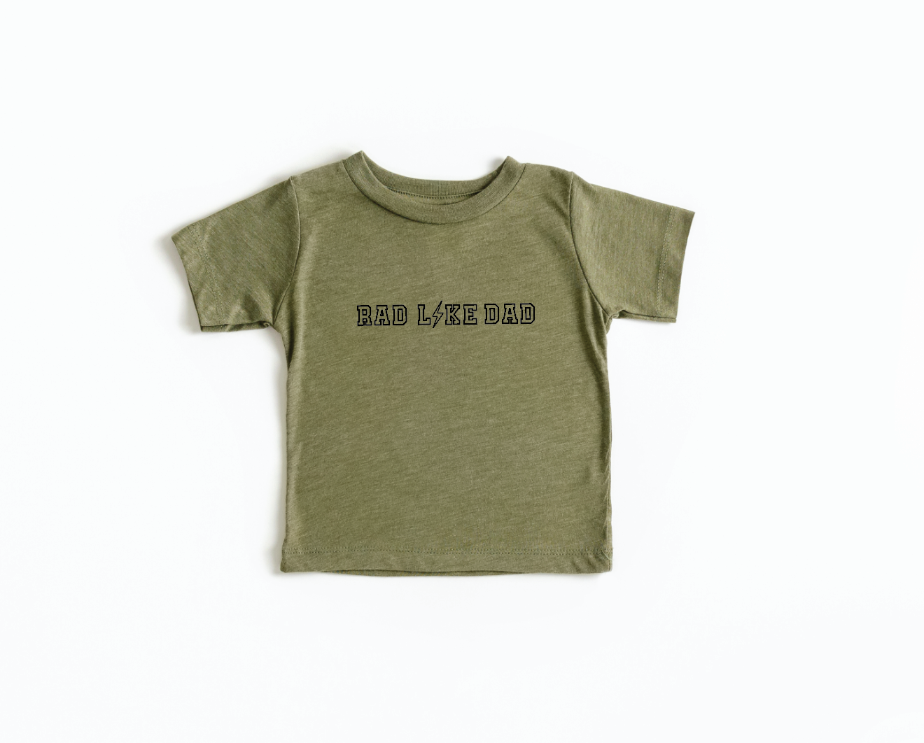 Rad Like Dad Graphic Kids Tee – Minimalist Cotton Short Sleeve