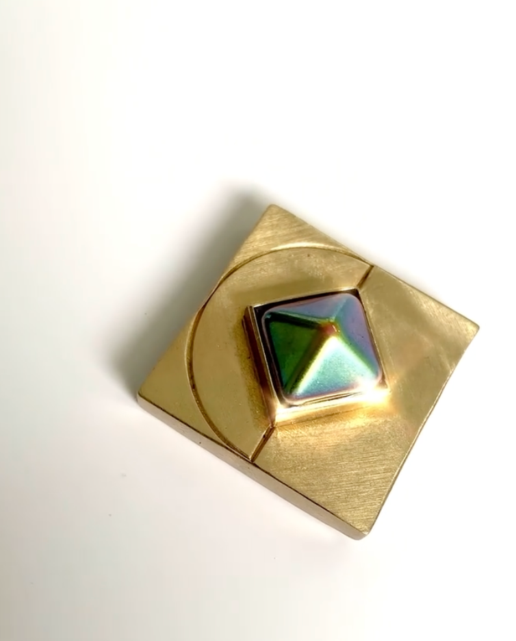 Iridescent Rainbow Diamond Charm – Gold or Silver | DIPHDA