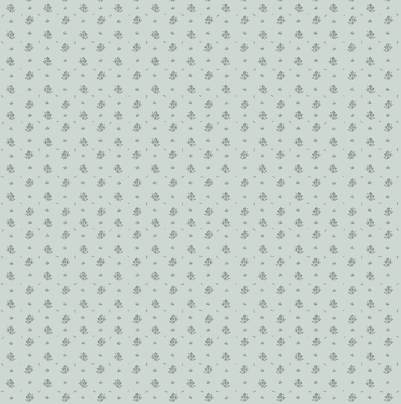 Petunia Floral Wallpaper in Pink, Blue and Cream