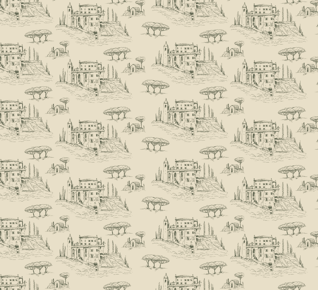 Diana Removable Wallpaper in Pink, Cream and Blue