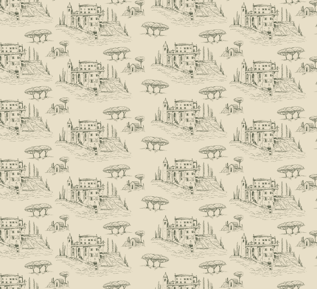 Diana Removable Wallpaper in Pink, Cream and Blue