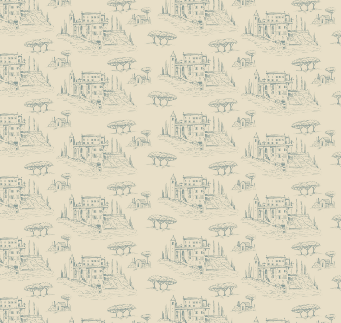Diana Removable Wallpaper in Pink, Cream and Blue
