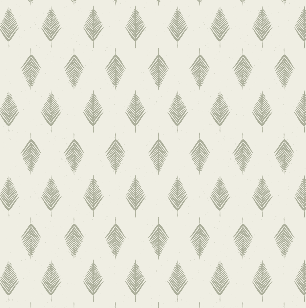 Koa Geometric Removable Wallpaper in Cream and Sage-Green