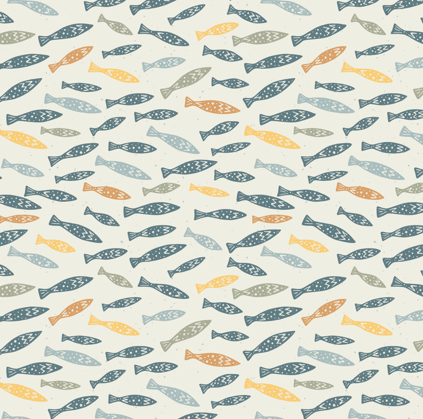 Skipper Coastal Wallpaper in Blue, White, and Beige