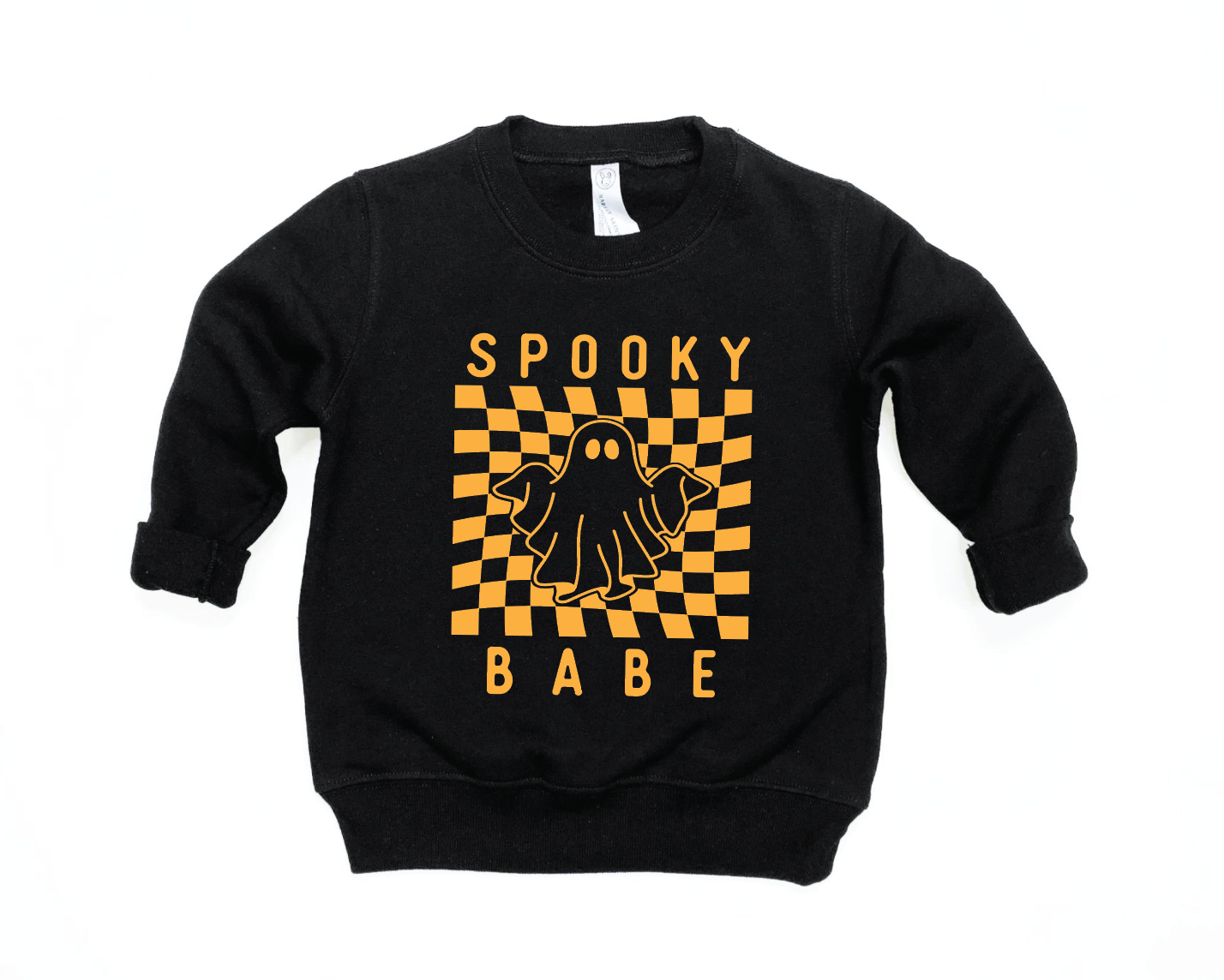 Spooky Babe Knit Pullover - Kids Minimalist Streetwear Sweater