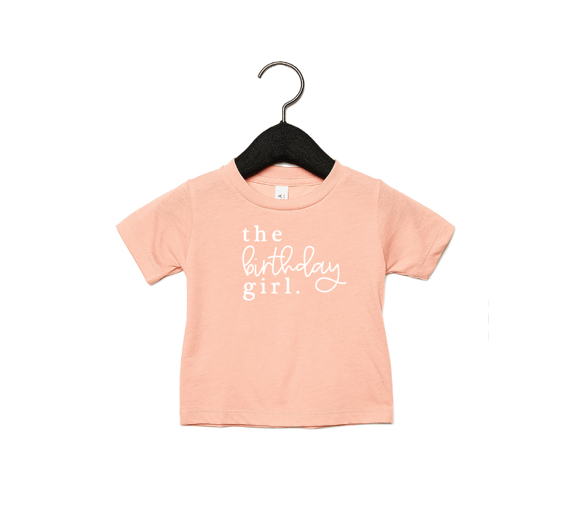 The Birthday Girl Graphic Tee - Soft Cotton Minimalist Shirt