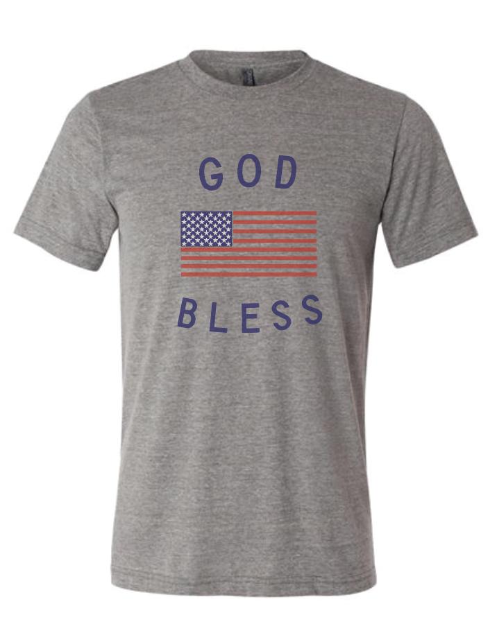 God Bless America Unisex Cotton Tee - Patriotic Casual Top