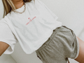 Dr. Pepper inspired graphic tee in red on white cotton