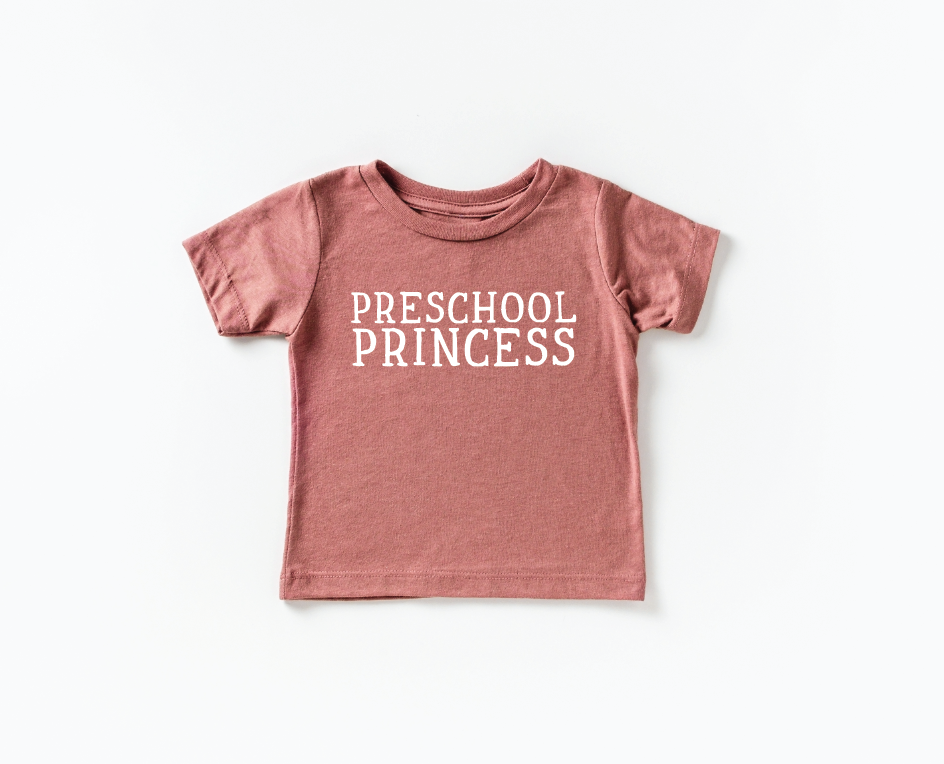 Preschool Princess Back to School Graphic Tee