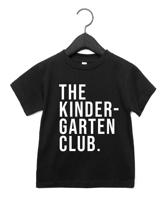 The Kindergarten Club kids t-shirt in white and black