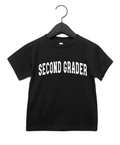 Second Grader Varsity Tee - Kids Back to School Cotton Shirt