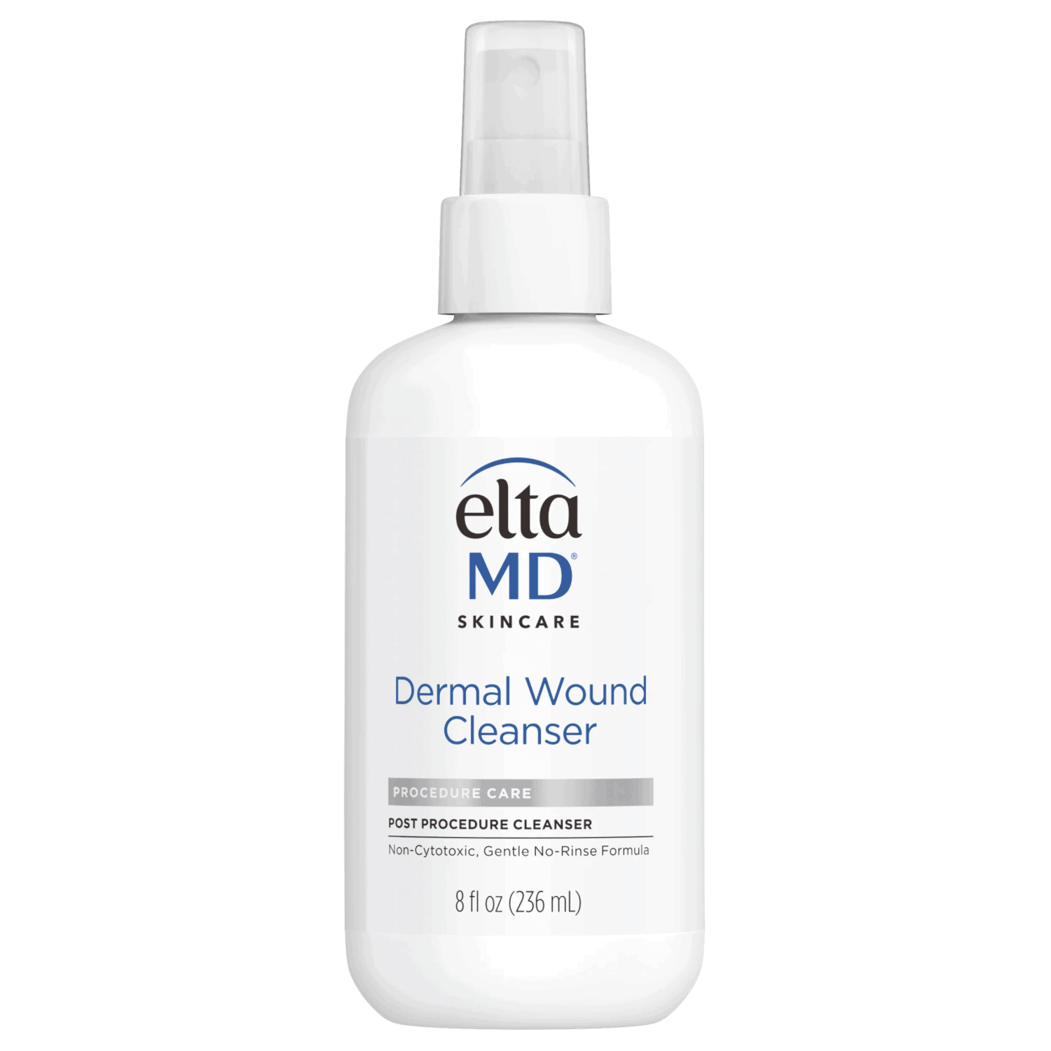 8 oz bottle of EltaMD Dermal Wound Cleanser for safe and gentle post-procedure skin care