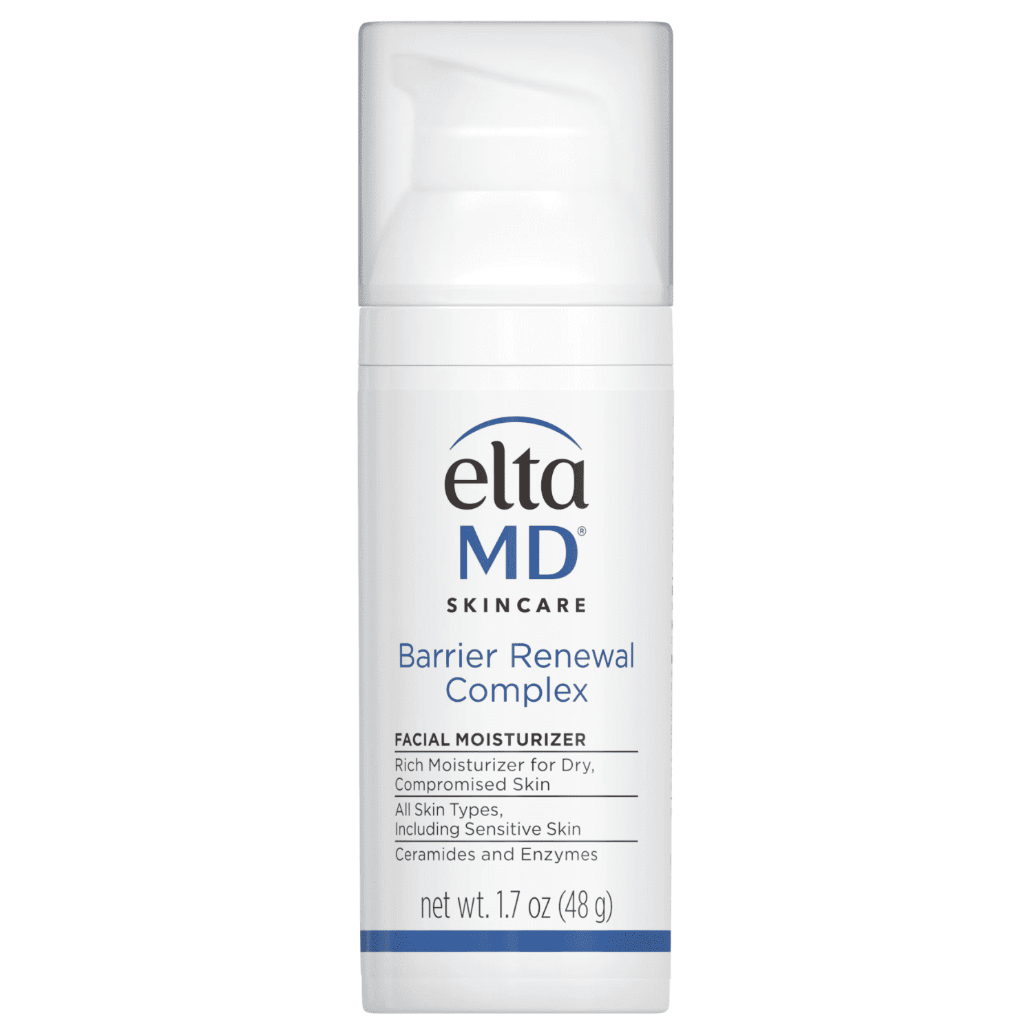 EltaMD Barrier Renewal Complex white and blue 1.7 oz bottle
