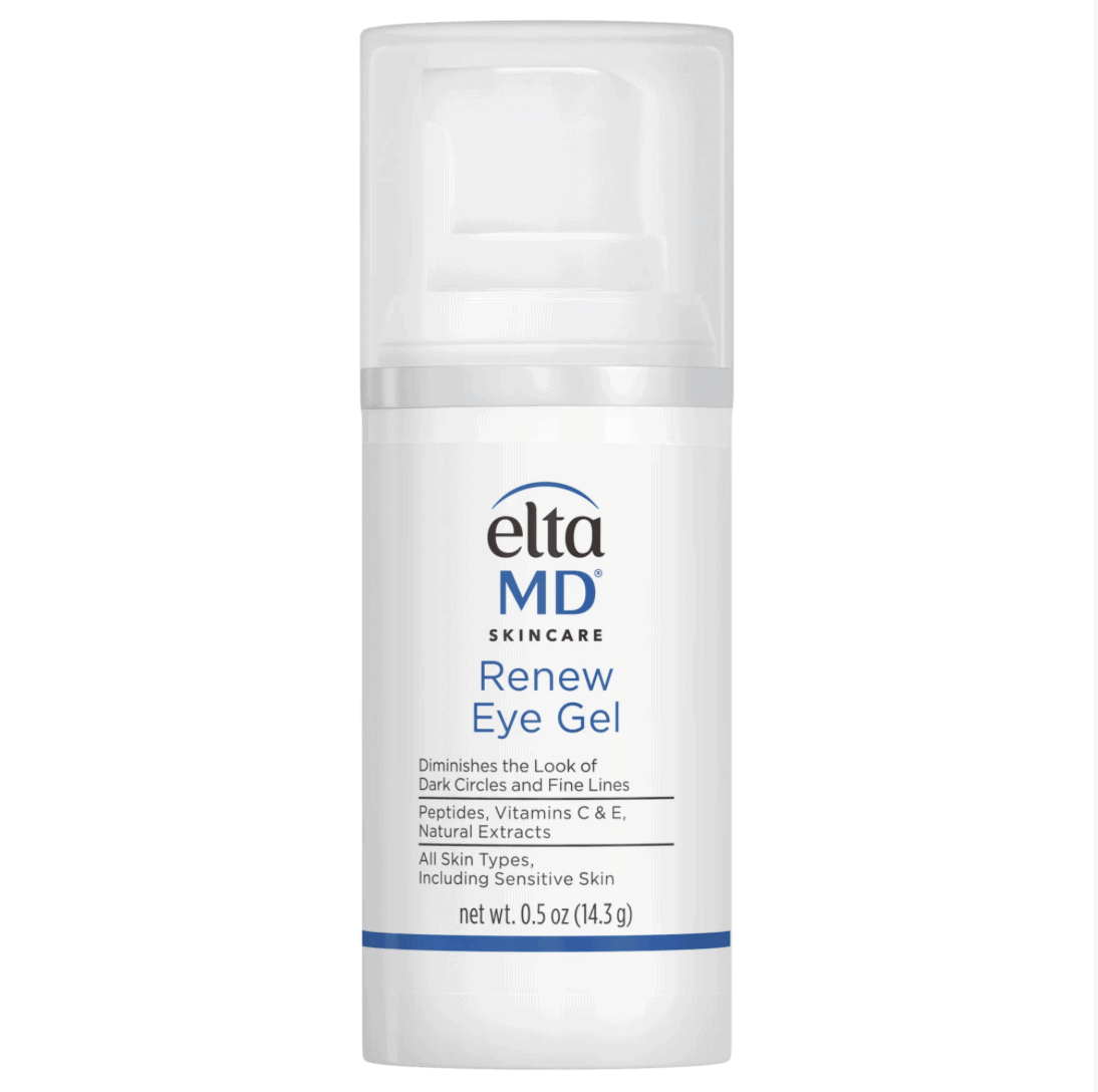 EltaMD Renew Eye Gel 0.5 oz bottle for reducing dark circles and under-eye puffiness