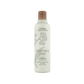 A bottle of Aveda Rosemary Mint Weightless Conditioner, a plant-based hair conditioner for body and shine.