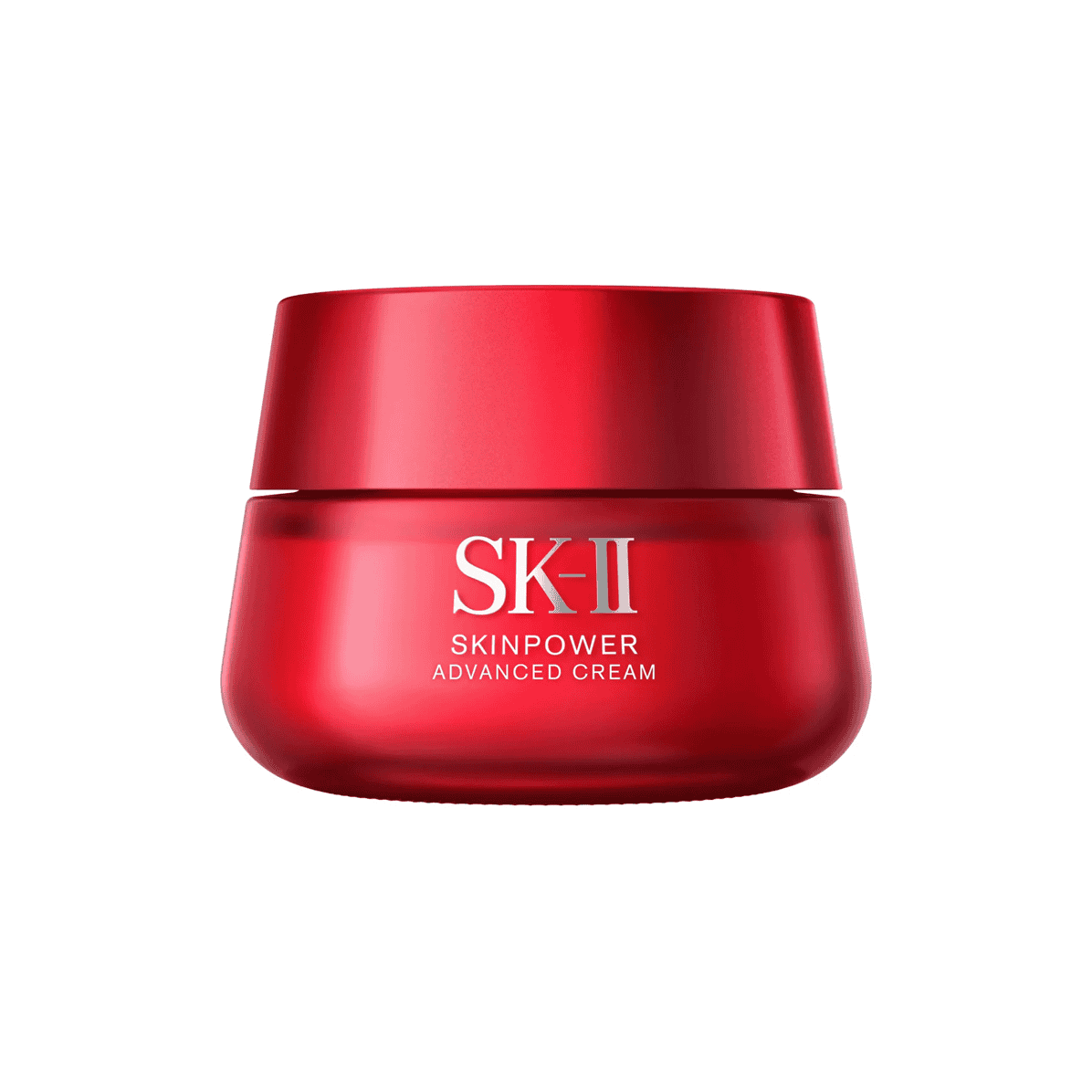 SK-II SKINPOWER Advanced Cream 2.7 OZ jar in signature red packaging