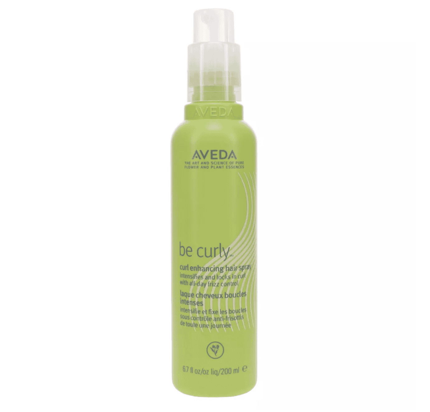 Aveda Be Curly Curl Enhancing Hair Spray bottle in green packaging