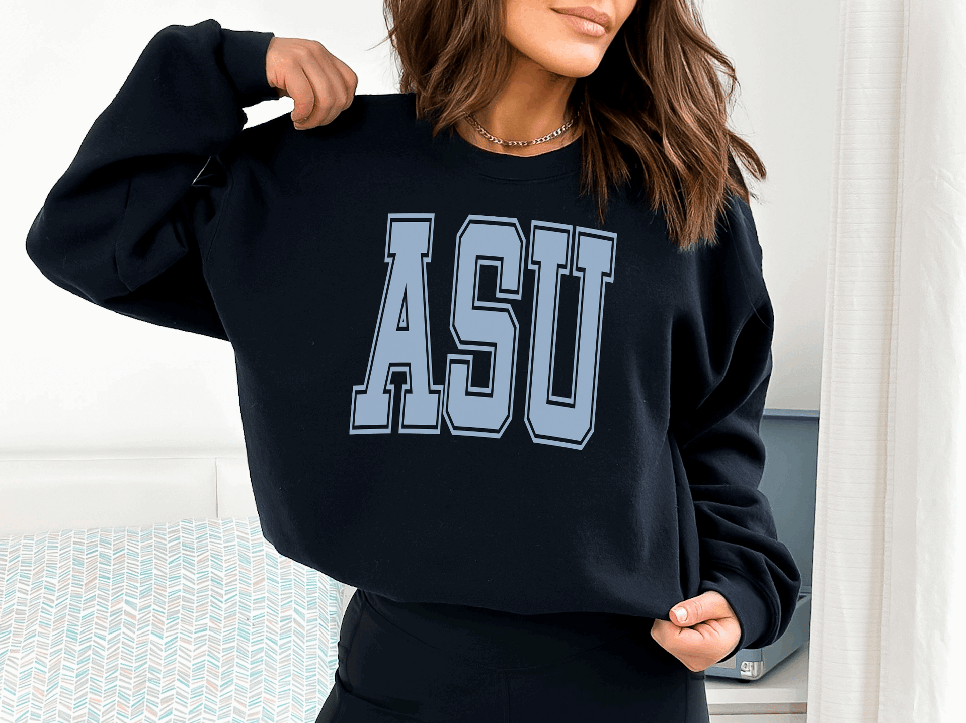 Custom Collegiate Letter Game Day Sweatshirts