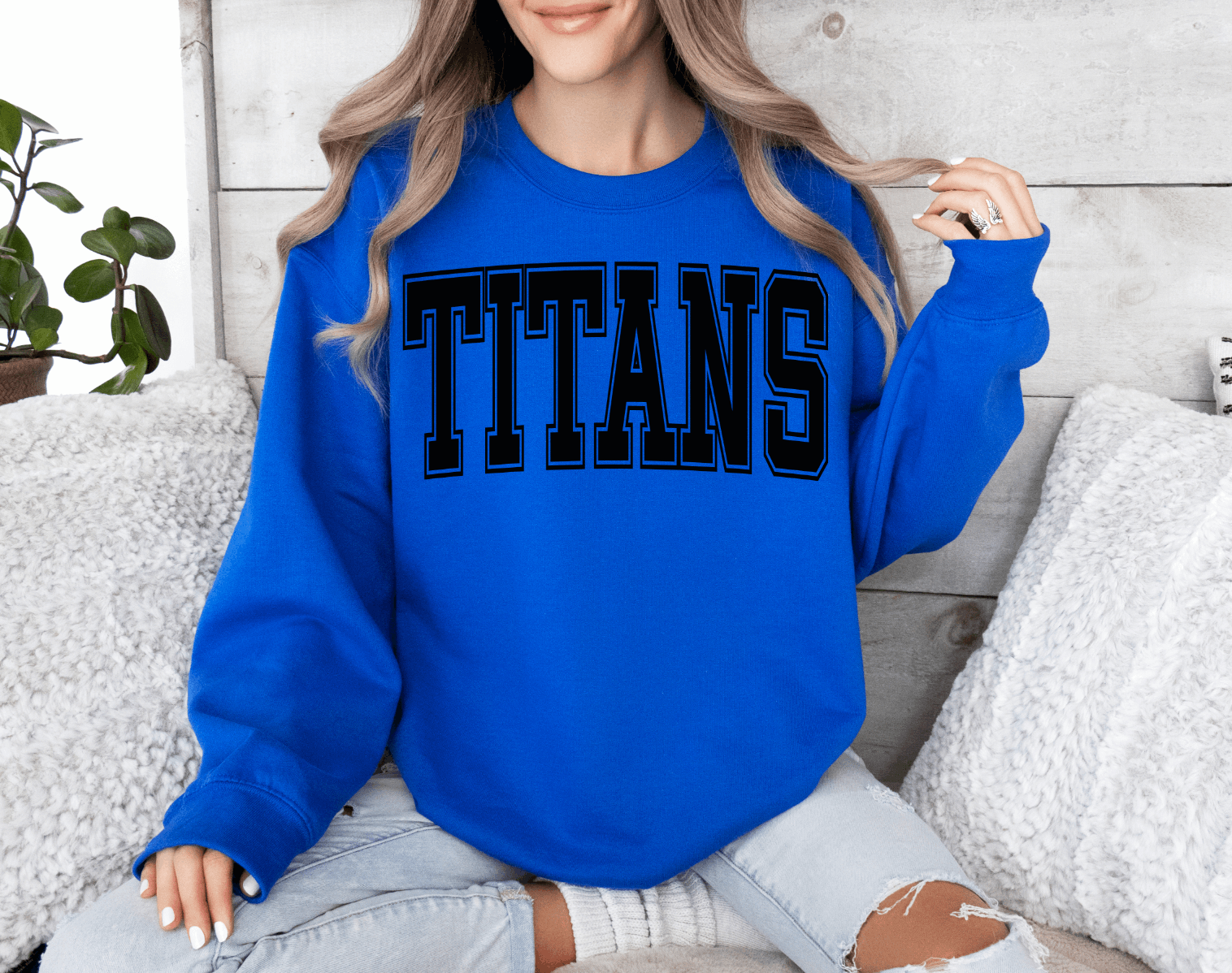 Custom Collegiate Letter Game Day Sweatshirts