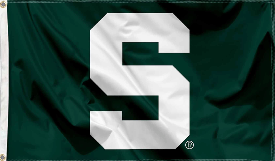 Michigan State University (MSU) Block S Flag