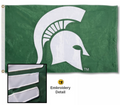 Michigan State University (MSU) Sparty Head Flag
