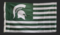 Michigan State University (MSU) Striped Flag