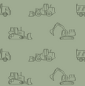 Tate Geometric Removable Wallpaper in Sage-Green & Dark-Gray