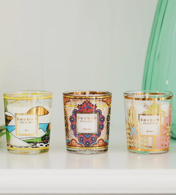 Trio Travel Candles Set RIO, MEXICO, and MIAMI Fragrances