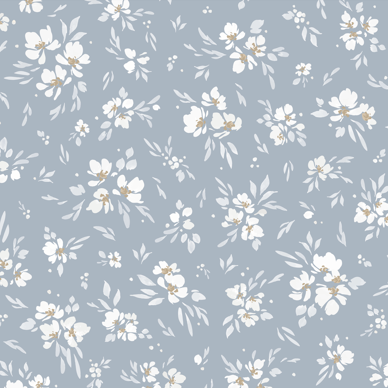 Alina Floral Removable Wallpaper in Dusty Rose and Sage Green
