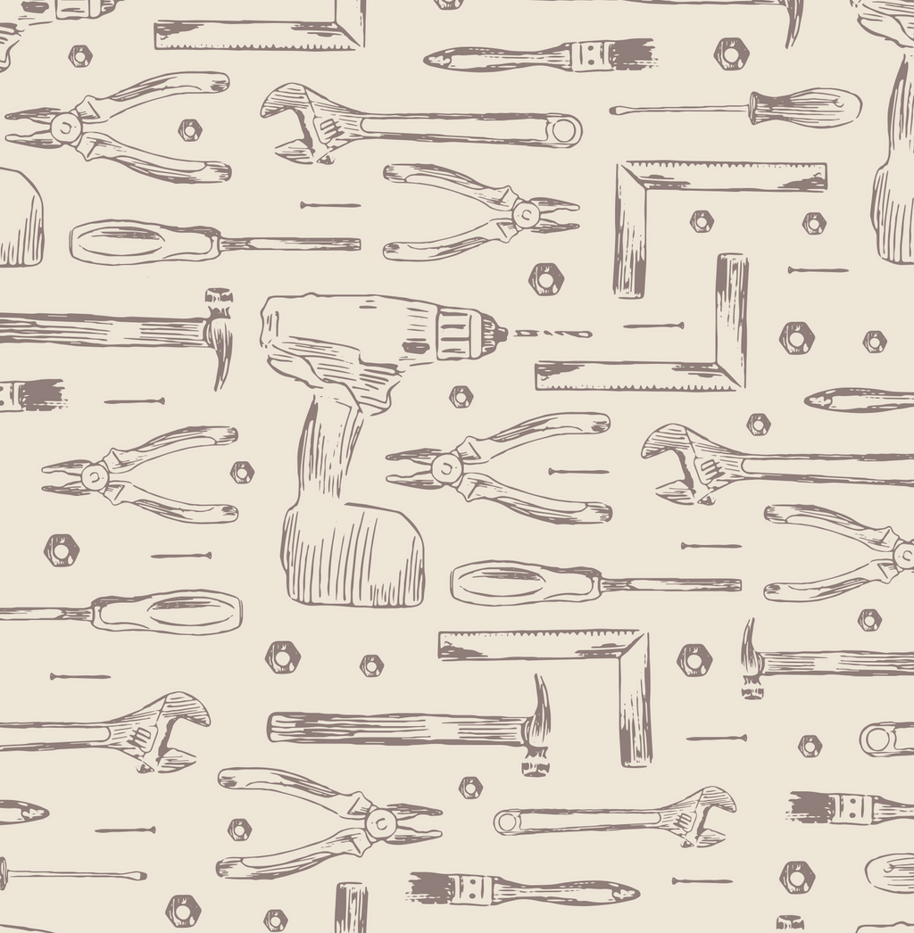 Dewalt Geometric Removable Wallpaper - Teal, Sage & Soft-Pink