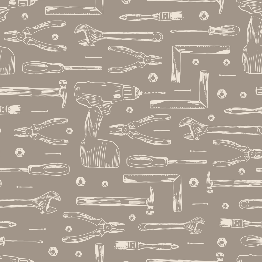 Dewalt Geometric Removable Wallpaper - Teal, Sage & Soft-Pink