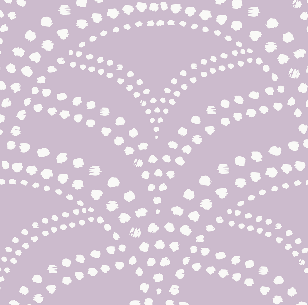 Porter Geometric Mauve and White Removable Wallpaper