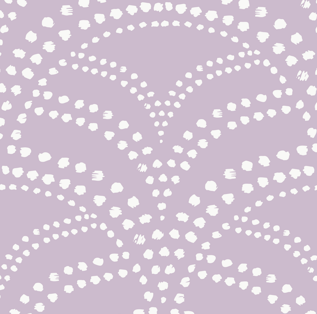 Porter Geometric Mauve and White Removable Wallpaper
