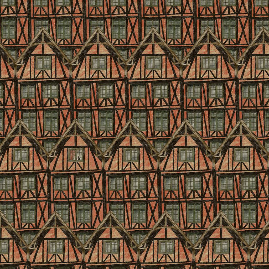 John Geometric Removable Wallpaper in Terracotta and Cream