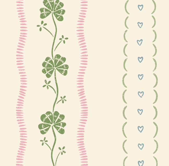 Constance Floral Removable Wallpaper in Cream, Blue & Green