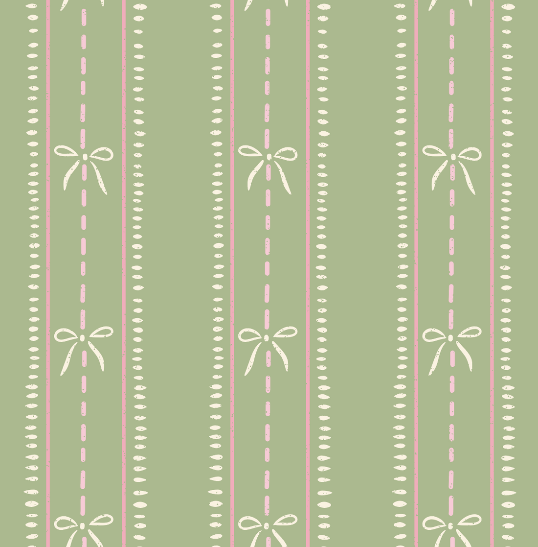 Lena Striped Wallpaper in Pastel Blue, Pink and Cream