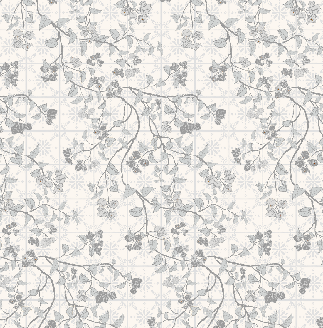 Calla Floral Removable Wallpaper in White, Orange and Sage-Green