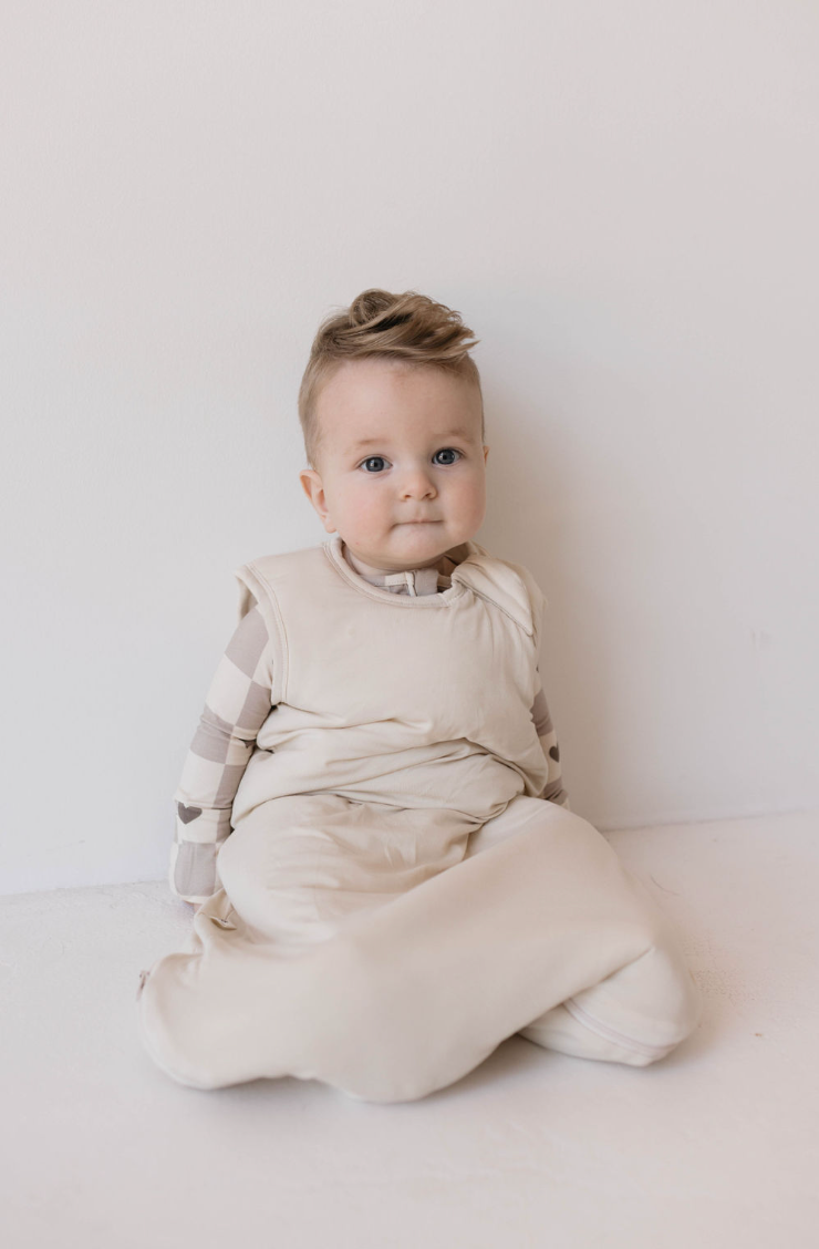 Bamboo Sleep Sack Bone | Breathable Baby Wearable Blanket